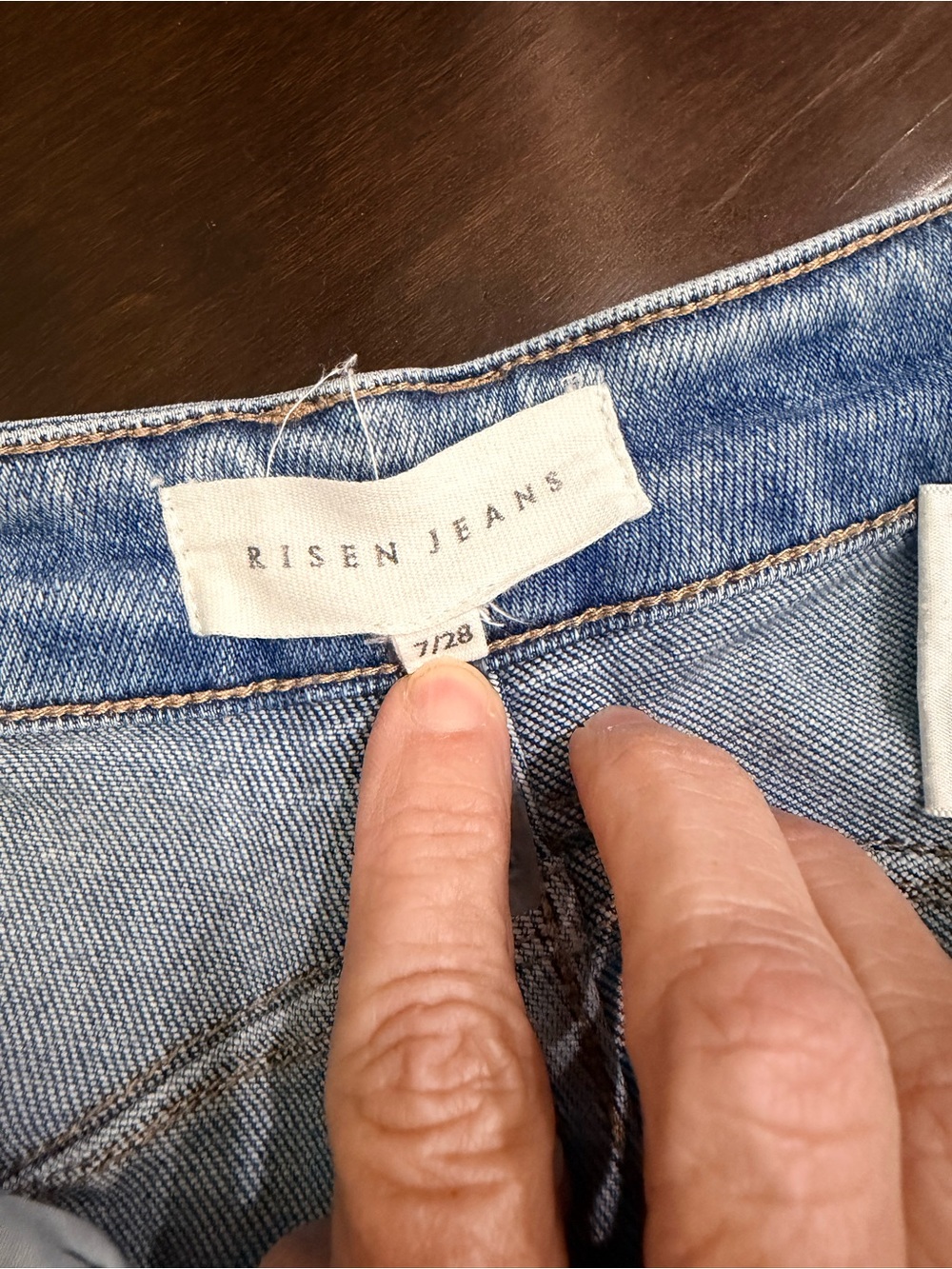 Risen High Rise Boyfriend Barrel Jeans - Women’s Size 7/28 - Picture 4 of 7